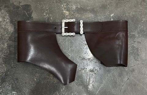 Medieval Chocolate Leather Belt